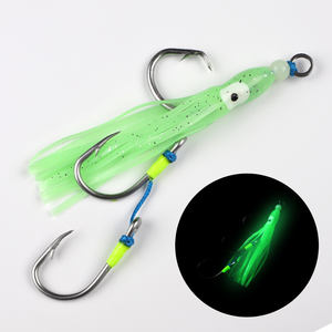 SUPERIORFISHING-Crochet à <span class=keywords><strong>triple</strong></span> assistance, jupe de calmar, pieuvre, acier inoxydable, antirouille - Product Image 3