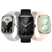 Montre connectée intelligente avec grande batterie 230 mAh, Montre connectée 2022 2021 Kt65, Montre connectée pour femmes, Montre connectée avec podomètre