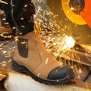 ZG L603-2 Scarpe Antinfortunistiche da Uomo in Vera Pelle con Suola in Gomma, Modello <span class=keywords><strong>Chelsea</strong></span> Invernale Antiperforazione, Produzione Cinese - Product Image 3