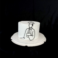 Décoration de gâteau personnalisée en acrylique 3D avec visage, pour Halloween, Noël, Pâques, Remise de diplôme, Fête des Pères, Nouveauté pour la décoration de fête