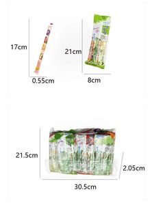 Gomitas de Fruta con Sabores Frutales, Dulces, en Barra Larga, Jalea, Caramelos de Gelatina - Product Image 4