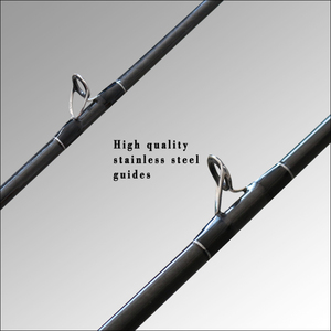 Canne à pêche à lancer de haute qualité OEM, 2 sections, avec anneaux <span class=keywords><strong>Fuji</strong></span>, en carbone, pour leurres, poignée en liège, action moyenne, 200g, pour la truite en rivière - Product Image 5