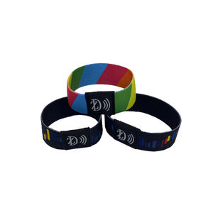 Pulsera de Tela <span class=keywords><strong>RFID</strong></span> con Logotipo Personalizado, Reutilizable y Elástica, para Eventos y Festivales - Product Image 2
