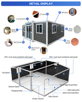 Maison modulaire extensible en conteneur, maisons préfabriquées miniatures, maisons modulaires, maisons préfabriquées pliables en Chine