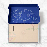 Jouet pour animaux de compagnie personnalisé Boîte d'emballage cadeau Boîte de papier alimentaire pour animaux de compagnie Boîte ondulée Bandana pour chien pour aliments pour animaux de compagnie