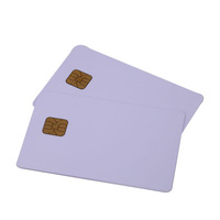 Carte IC à puce personnalisée CR80 en PVC pour paiement/gestion de membres, fournie directement par l'usine