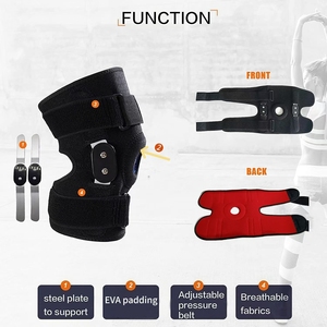 <span class=keywords><strong>Rodillera</strong></span> Articulada con Soporte Lateral de Metal, Soporte Ajustable <span class=keywords><strong>para</strong></span> la Rodilla <span class=keywords><strong>para</strong></span> Aliviar el Dolor de Rodilla, Protección de las Articulaciones - Product Image 5