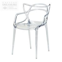 Chaise Ghost transparente moderne en PP pour événements, mariages, banquets, location de mobilier de fête, fournisseur en gros, commande en gros directe d'usine