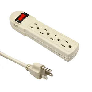 Surge protection 4 way outlets power strip US plug universal extension socket circuit breaker for power strip