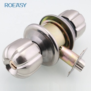 Roeasy 5881 SS-ET High Quality Zinc Alloy Modern Screw Cylindrical <strong>Door</strong> <strong>Knob</strong> Lock with Brass Cylinder and Zinc Alloy Latch - Product Image 4