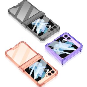 Pour Samsung Galaxy <span class=keywords><strong>Z</strong></span> <span class=keywords><strong>Flip</strong></span> 7 étui avec charnières TPU cadre goutte Airbag Transparent Sam <span class=keywords><strong>Z</strong></span> <span class=keywords><strong>Flip</strong></span> 6 5 <span class=keywords><strong>4</strong></span> 3 petit écran protecteur couverture - Product Image 3