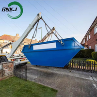 RNKJ 6CBM Bacs de tri empilables en acier pour recyclage et stockage de déchets