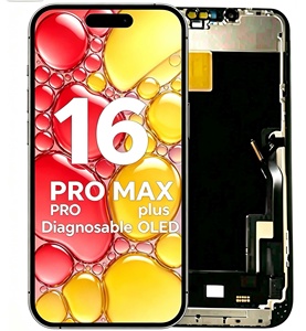 Pantalla OLED de Repuesto para <span class=keywords><strong>iPhone</strong></span> Serie 16, Piezas de Reparación de Pantalla de Teléfono Móvil, Protector de Pantalla de Vidrio Templado Gratis - Product Image 1