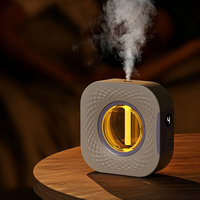 Diffuseur d'arômes sans eau de 50 ml, alimenté par batterie, diffuseur d'arômes pour salle de bain, diffuseur d'huiles essentielles ultrasonique mural miniature