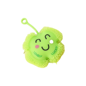 Juguete de descompresión musical creativo con cara sonriente, muñeco de trébol de cuatro hojas de la suerte, viral en internet - Product Image 5