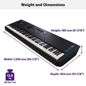 Clavier YAMAHA MODX6 Musique 61 Touches Orgue Électronique High-Tech <span class=keywords><strong>Synthétiseur</strong></span> avec 10 Haut-Parleurs de Scène Originaux Matériau Aluminium - Product Image 3