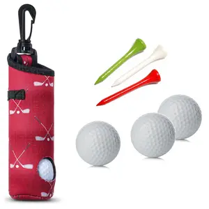 Golfball-Trage tasche mit T-Shirt-Tasche Golfball halter Schlüssel bund gürtel clip Golf geschenke Zubehör.