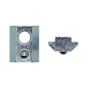 Écrou coulissant en acier au carbone zingué sur mesure avec bille à ressort pour profilé d'extrusion en aluminium 30 40 45 - Product Image 3
