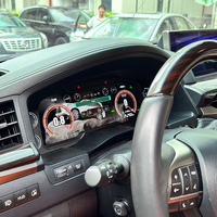 ZWNAV 12.3 Inch Panel Instrumen Digital Mobil untuk Lexus LX570 2016-2021 LCD Speedometer Tachometer Retrofit Upgrade