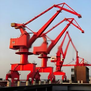 Mobile Port Crane 40 ton Level Luffing Portal Gantry Crane 50 ton Merek SGY Komponen Inti Gear untuk Kontainer 40ft 50ft - Product Image 5