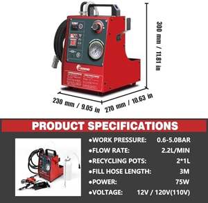 KUMORE Farizon G evrensel otomotiv elektrik Metal fren hidroliği hava alma 12V/110V darbe basıncı otomatik makine bir adam - Product Image 6