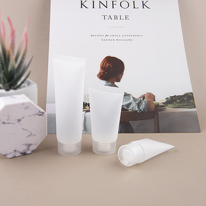 Low MOQ 30ml Transparent Smooth Face Cream <strong>Cosmetic</strong> <strong>Flexible</strong> <strong>Tube</strong> Screw-On Lid Hand Cream Flip Top Squeeze <strong>Tube</strong> - Product Image 4