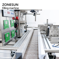ZONESUN 4 têtes automatique bureau jus cosmétique huile essentielle parfum encre solvant remplissage bouteille liquide Machine de remplissage