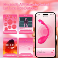 TMM - App - Télécommande sans fil - Boule d'exercice Kegel - Vibrateur en silicone - 10 modes - Masseur du point G et du clitoris - Jouet sexuel pour adultes - Femmes