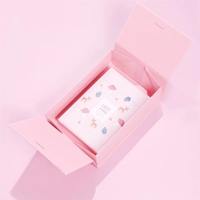 Boîte à cadeaux en papier élégante et minimaliste avec rabat en ruban, double porte pliante, fermeture magnétique