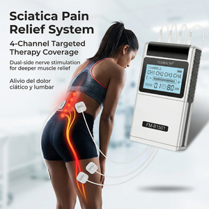 Apparecchiatura per Fisioterapia TENS a 4 Canali per il Sollievo dal Dolore Nervoso e la Neuralgia Profonda con Impulsi Modulati - Product Image 3