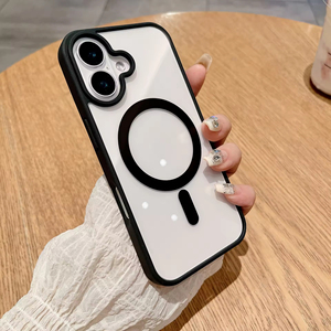 Étui transparent magnétique en acrylique pour iPhone 16 Pro Max avec support de téléphone liquide pour Apple iPhone 16 et iPhone 17 - Product Image 3