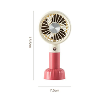 Mini ventilateur portatif en forme de parapluie, rechargeable par USB, alimenté par batterie, portable, avec coussinet antidérapant en silicone, pour le cou, la voiture, l'hôtel