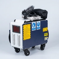 Nouvelle machine de nettoyage laser à fibre optique flexible sur mini-chariot en aluminium, >30 m/h pour éliminer la rouille et la peinture
