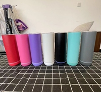 Gobelet intelligent sans fil en acier inoxydable de 20 oz avec haut-parleur musical, modèle mince et droit, vierge pour sublimation, vente en gros