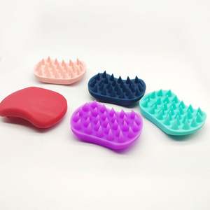 Cepillo de Silicona Personalizado para Masaje Capilar, Impermeable, Moderno, para Limpieza, Baño, Ducha, Champú, Masajeador de Cuero Cabelludo al por Mayor - Product Image 1