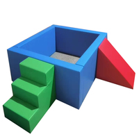 Équipement de terrain de jeu pour événement de fête Kids Rainbow Soft Play Indoor Playground Ballpit Foam Ball Pit With Slide