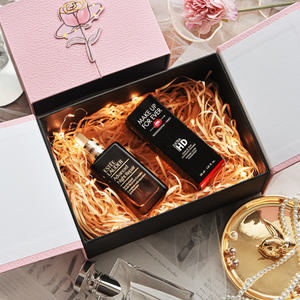 Grande boîte cadeau en carton ondulé <span class=keywords><strong>rose</strong></span> pour filles pour vernis à ongles, huile, soin de la peau, sérum UV pour la Saint-Valentin, anniversaire, emballage - Product Image 2