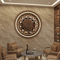 Meuble Bar Moderne en Bois Personnalisé, Facile à Assembler, Meuble de Rangement pour Liqueurs, Vitrine avec Porte Vitrée, Unité Porte-Bouteilles