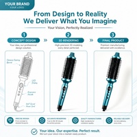 Torlin Nuevo Estilo Rizador de Pelo Universal para Salón, Azul, 32MM, 60W, RV PTC PC+ABS, para Uso Doméstico, Cabello Fino y Grueso