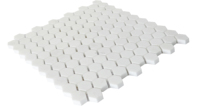 Carreaux muraux de petite taille en marbre blanc de Carrare, finition mate, mosaïque irrégulière, décoration murale intérieure moderne