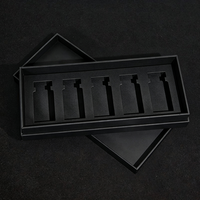 Boîte en carton personnalisée pour flacons de 3 ml et 10 ml, 2 ou 5 emplacements, avec couvercle et base, vente en gros, emballage pour échantillons de parfum