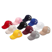 Lot de six casquettes de baseball vierges tissées pour hommes, ajustables, pour la publicité, toutes saisons, protection solaire, voyage