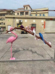 Servizio personalizzato di opere d'arte con uccelli e rami in fibra di vetro - Product Image 6