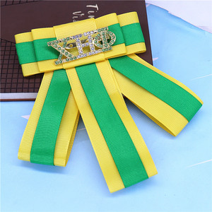Noeuds papillon jaune vert tendance, cravate, ruban, épingles à cravate, broche grecque pour les tenues des invités, lettre ETA CHI PHI - Product Image 4