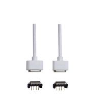 En stock – Connecteur magnétique Pogo Pin 4 broches, pas de 2,0 mm, 12 V, mâle et femelle, pour câble USB, alimentation d'ordinateur portable et chargeur de batterie