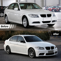 Kit de carrosserie pour BMW Série 3 E90 2005-2008, style M3 Competition, pare-chocs avant et arrière, capot, kit de conversion, vente en gros