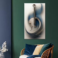 Art mural de salon de style galerie de luxe moderne Décoration intérieure unique Peinture murale peinte à la bombe Portrait sur toile Peinture imprimée numérique