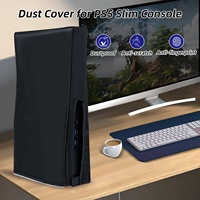 Housse de protection en silicone anti-poussière pour console de jeu PS5 SLIM, housse de protection anti-poussière pour consoles à disque édition numérique Slim