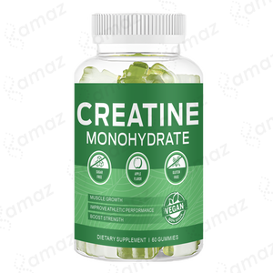 Amaz OEM Private Label Creatine Monohydrate Gummies para la fuerza del crecimiento muscular 5g 60 Count Vegan Gummies Non-GMO Gluten-Free - Product Image 5