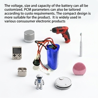Batterie lithium-ion 18650 à longue durée de vie (plus de 500 cycles), compatible avec les outils électriques sans fil, 11,1 V 2000 mAh, débit élevé 10C